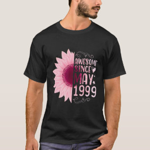 Rosa Sonnenblume Phantastisch seit Mai 1999 Geburt T-Shirt