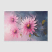 Rosa Sonnenblumen 1 dekoratives Papier (Vorderseite)