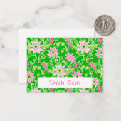 Rosa Sonnenblumen Personalisiert Mitteilungskarte (Vorderseite/Rückseite Beispiel)