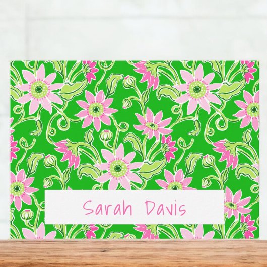 Rosa Sonnenblumen Personalisiert Mitteilungskarte