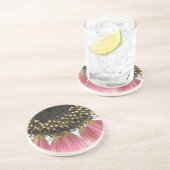 Rosa Sonnenblumen Untersetzer (Seite)