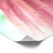 Rosa Sonnenblumendrucke Poster (Ecke)