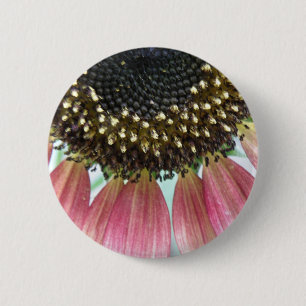 Rosa Sonnenblumentaste Button