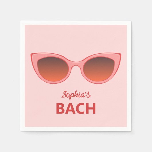 Rosa Sonnenbrillen, katzenauge Sonnenbrille, weibl Serviette (Vorderseite)