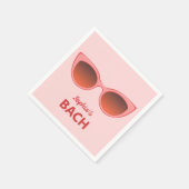 Rosa Sonnenbrillen, katzenauge Sonnenbrille, weibl Serviette (Ecke)