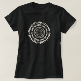 Rosa Sonnenexplosion Abstracte Spirale T-Shirt
