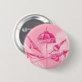 Rosa Sonnenschirme Button (Vorne & Hinten)
