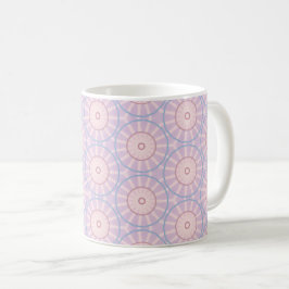 Rosa Sonnenstrahl-Geometrie Kaffeetasse