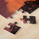 Rosa Sonnenuntergang am Strand von Hawaii Puzzle (Seite)