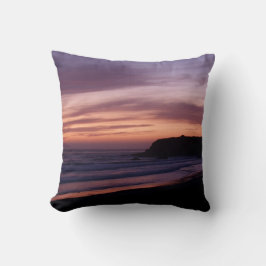 Rosa Sonnenuntergang auf dem Pazifik-Kissen Kissen