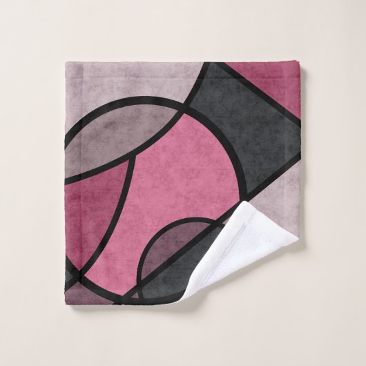 Rosa Sonnenuntergang Badhandtuch Set (Waschlappen)