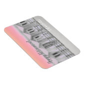 Rosa Sonnenuntergang Cornish Beach Hütte Pension G Magnet (Rechte Seite)