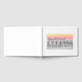 Rosa Sonnenuntergang Cornish Beach Hütte Pension Gästebuch (Voll)