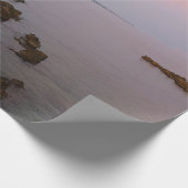 Rosa Sonnenuntergang Geschenkpapier (Ecke)