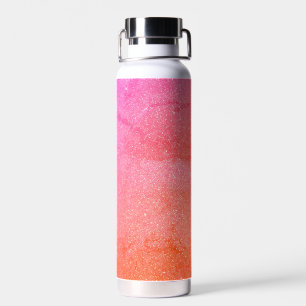 Rosa Sonnenuntergang glänzende Stahlflasche Trinkflasche