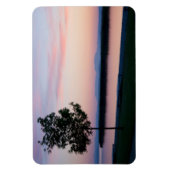 Rosa Sonnenuntergang Magnet (Vertikal)