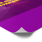 Rosa Sonnenuntergang Motivierend Poster (Ecke)