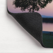 Rosa Sonnenuntergang Mousepad (Ecke)