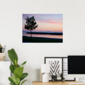 Rosa Sonnenuntergang Poster (Heimbüro)