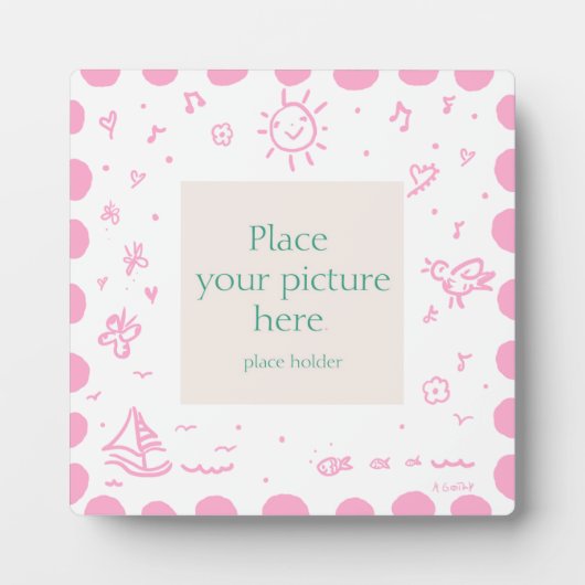 Rosa sonniger Rahmen (Vorderseite)