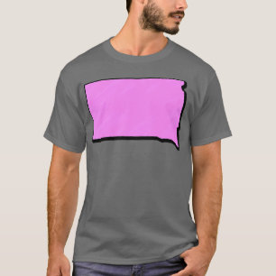 Rosa South Dakota Kontur T-Shirt