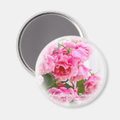 Rosa Spanish Beauty Magnet (Vorderseite/Rückseite)