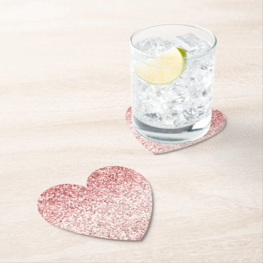 Rosa Sparkasse Girly Glitzy Glam Glitzer Untersetzer (Vor Ort)