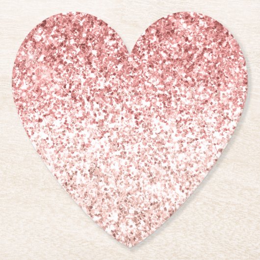 Rosa Sparkasse Girly Glitzy Glam Glitzer Untersetzer (Vorderseite)