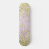Rosa Sparkle Glitzer Skateboard (Vorderseite)