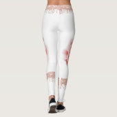 Rosa Sparkle Rose Leggings (Rückseite)