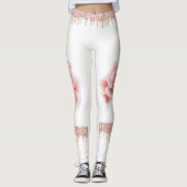 Rosa Sparkle Rose Leggings (Vorderseite)