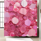 Rosa Sparkle Sequin Duschvorhang
