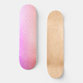 Rosa Sparkle-Skateboard Skateboard (Vorderseite)