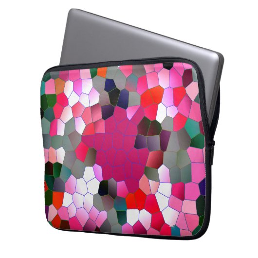 Rosa Spaß..... Laptopschutzhülle (Vorderseite Links)