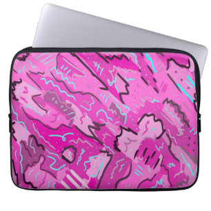 Rosa! Spaß mit Abstrakter Kunst Laptopschutzhülle
