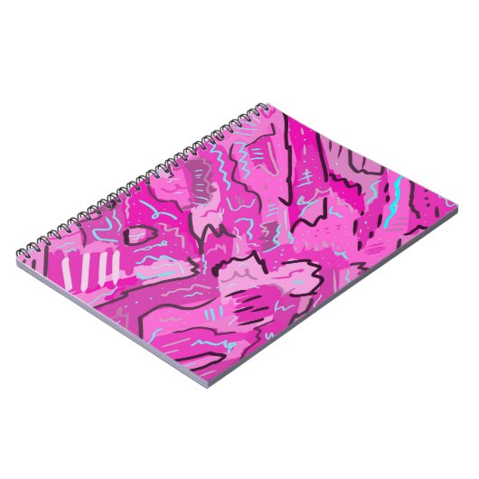 Rosa! Spaß mit Abstrakter Kunst Notizblock (Linke Seite)