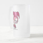 Rosa Spaßvogel-mattierte Bier-Tasse Mattglas Bierglas (Vorderseite Links)