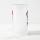 Rosa Spaßvogel-mattierte Bier-Tasse Mattglas Bierglas (Mittel)