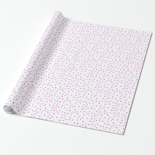 Rosa Speckpapier Geschenkpapier (Ungerollt)