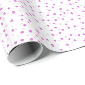 Rosa Speckpapier Geschenkpapier (Rolleneckpunkt)