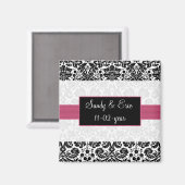 Rosa Speichern des Datums-Magneten Magnet (Vorderseite/Rückseite)