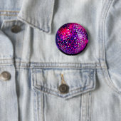 Rosa Spiegel-Ball Button (Beispiel)