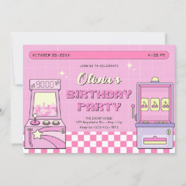 Rosa Spielbahn Einladung