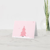 Rosa spielerischer Winter Weihnachten (Rückseite)