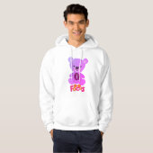 Rosa Spielzeugmänner Hoodie (Vorne ganz)