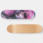 Rosa Spinne Skateboard (Horizontal)