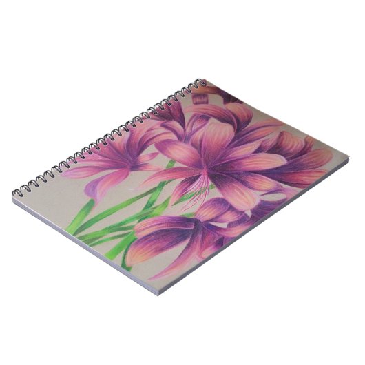 Rosa Spinnenklumpen Notizblock (Linke Seite)