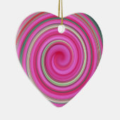 Rosa Spiralbild Keramikornament (Rechts)