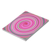 Rosa Spiralbild Notizblock (Rotiert)
