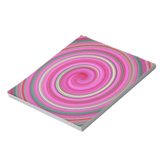 Rosa Spiralbild Notizblock (Rotiert)